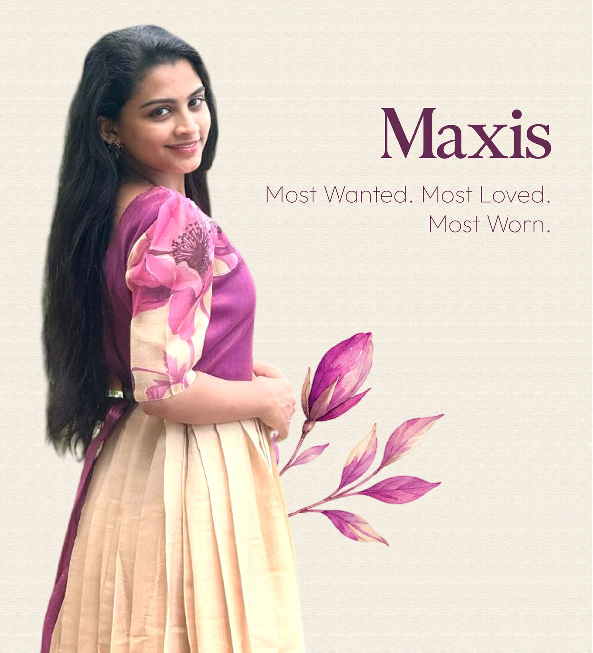 Pleated Maxi