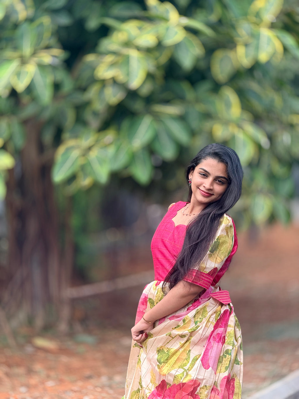 Roja Blush Rose Pleated Maxi